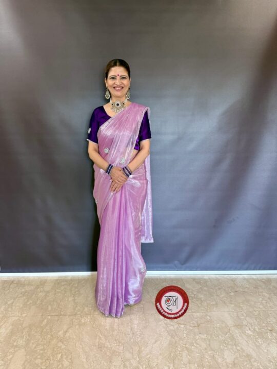 Violet (With Readymade Blouse)
